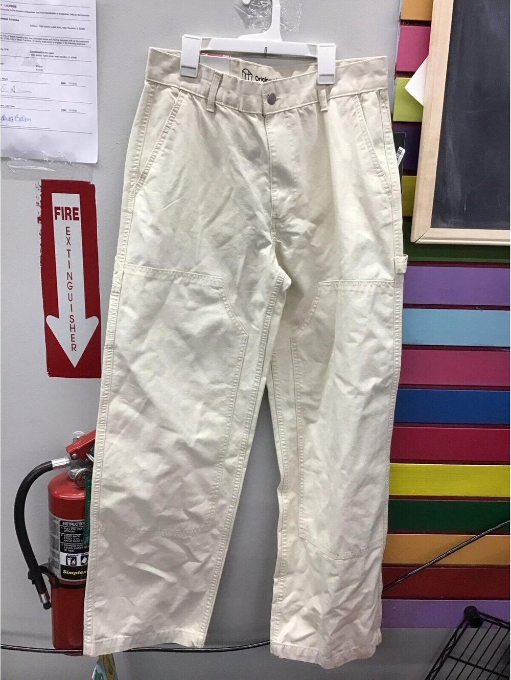Original use men’s baggy carpenter pants 30x32 cream new from target